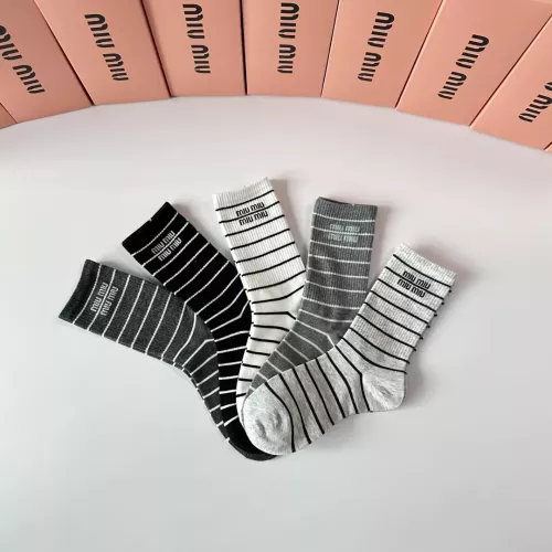 Cheap MIU MIU Socks #1377719 Replica Wholesale [$29.00 USD] [ITEM#1377719] on Replica MIU MIU Socks