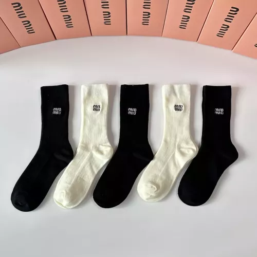 Cheap MIU MIU Socks #1377723 Replica Wholesale [$29.00 USD] [ITEM#1377723] on Replica MIU MIU Socks