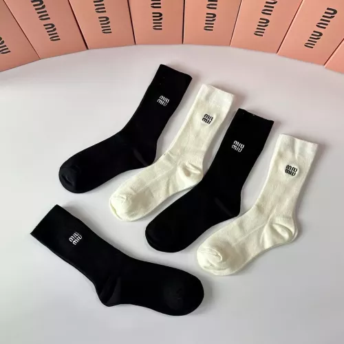 Cheap MIU MIU Socks #1377723 Replica Wholesale [$29.00 USD] [ITEM#1377723] on Replica MIU MIU Socks