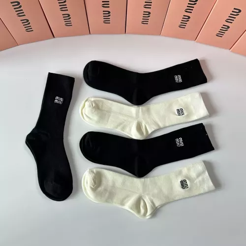 Cheap MIU MIU Socks #1377723 Replica Wholesale [$29.00 USD] [ITEM#1377723] on Replica MIU MIU Socks