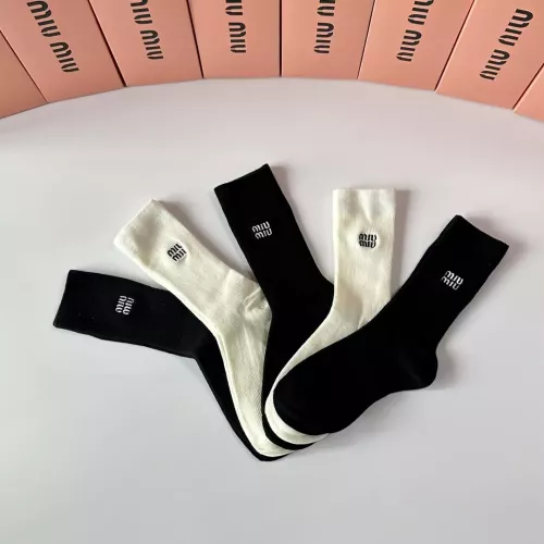 Cheap MIU MIU Socks #1377723 Replica Wholesale [$29.00 USD] [ITEM#1377723] on Replica MIU MIU Socks