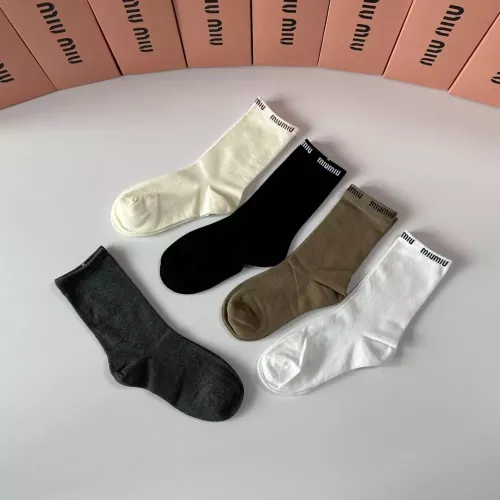 Cheap MIU MIU Socks #1377747 Replica Wholesale [$29.00 USD] [ITEM#1377747] on Replica MIU MIU Socks