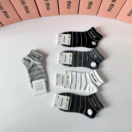 Cheap MIU MIU Socks #1377786 Replica Wholesale [$27.00 USD] [ITEM#1377786] on Replica MIU MIU Socks