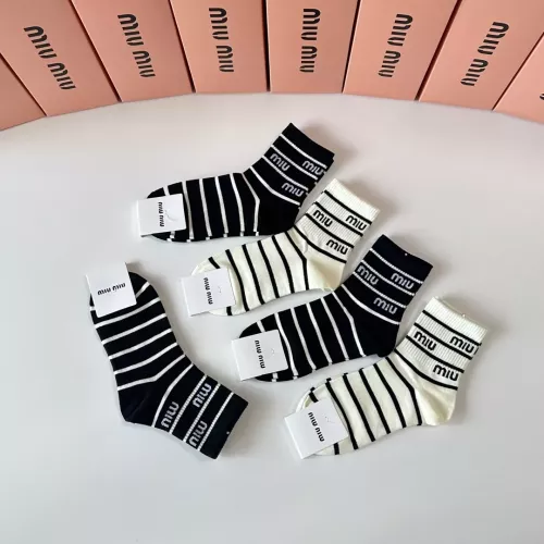 Cheap MIU MIU Socks #1377787 Replica Wholesale [$27.00 USD] [ITEM#1377787] on Replica MIU MIU Socks