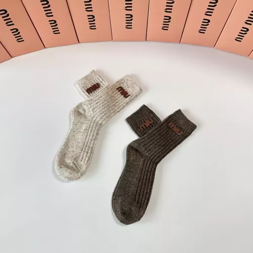 Cheap MIU MIU Socks #1377790 Replica Wholesale [$29.00 USD] [ITEM#1377790] on Replica MIU MIU Socks