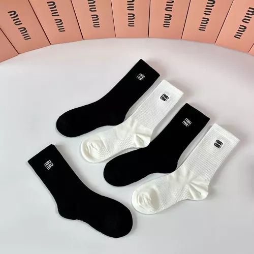 Cheap MIU MIU Socks #1377797 Replica Wholesale [$29.00 USD] [ITEM#1377797] on Replica MIU MIU Socks