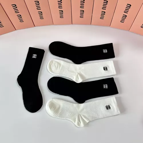 Cheap MIU MIU Socks #1377797 Replica Wholesale [$29.00 USD] [ITEM#1377797] on Replica MIU MIU Socks