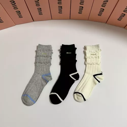 Cheap MIU MIU Socks #1377799 Replica Wholesale [$32.00 USD] [ITEM#1377799] on Replica MIU MIU Socks