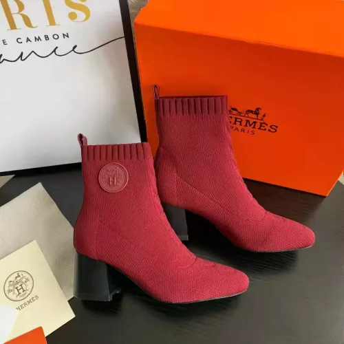 Cheap Hermes Boots For Women #1377870 Replica Wholesale [$92.00 USD] [ITEM#1377870] on Replica Hermes Boots
