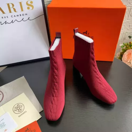 Cheap Hermes Boots For Women #1377870 Replica Wholesale [$92.00 USD] [ITEM#1377870] on Replica Hermes Boots