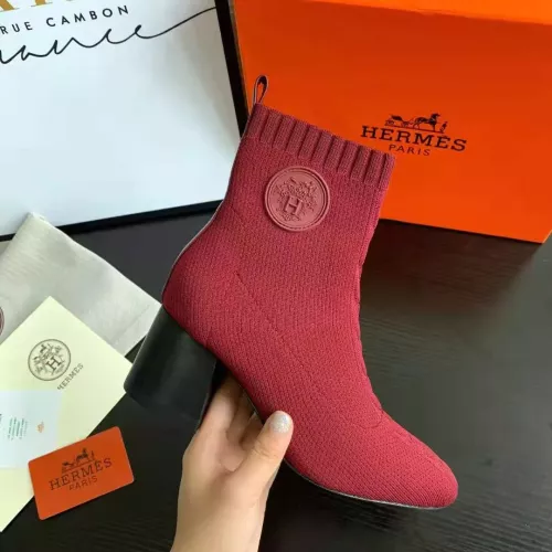 Cheap Hermes Boots For Women #1377870 Replica Wholesale [$92.00 USD] [ITEM#1377870] on Replica Hermes Boots