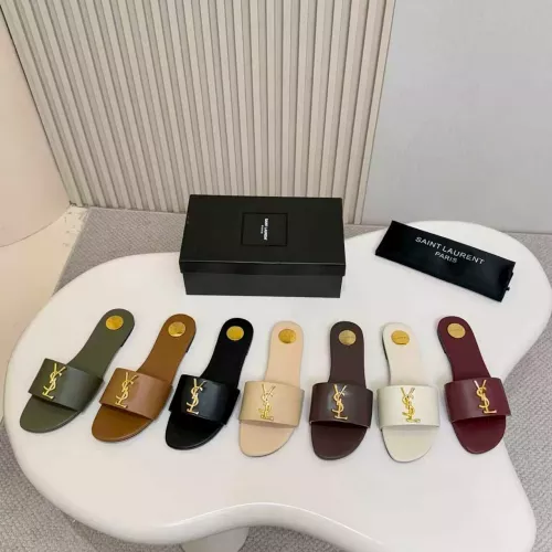 Cheap Yves Saint Laurent YSL Slippers For Women #1377898 Replica Wholesale [$82.00 USD] [ITEM#1377898] on Replica Yves Saint Laurent YSL Slippers