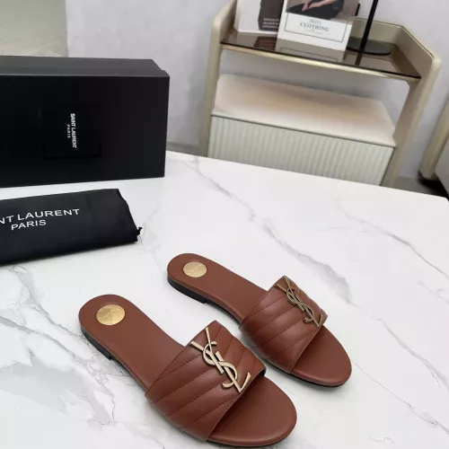 Cheap Yves Saint Laurent YSL Slippers For Women #1377899 Replica Wholesale [$85.00 USD] [ITEM#1377899] on Replica Yves Saint Laurent YSL Slippers