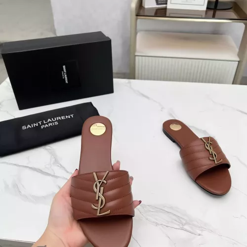 Cheap Yves Saint Laurent YSL Slippers For Women #1377899 Replica Wholesale [$85.00 USD] [ITEM#1377899] on Replica Yves Saint Laurent YSL Slippers