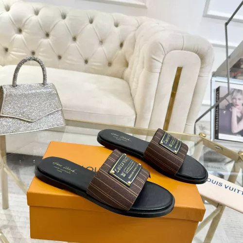 Cheap Louis Vuitton Slippers For Women #1377928 Replica Wholesale [$82.00 USD] [ITEM#1377928] on Replica Louis Vuitton Slippers
