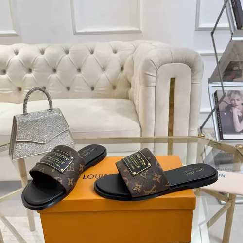 Cheap Louis Vuitton Slippers For Women #1377929 Replica Wholesale [$82.00 USD] [ITEM#1377929] on Replica Louis Vuitton Slippers