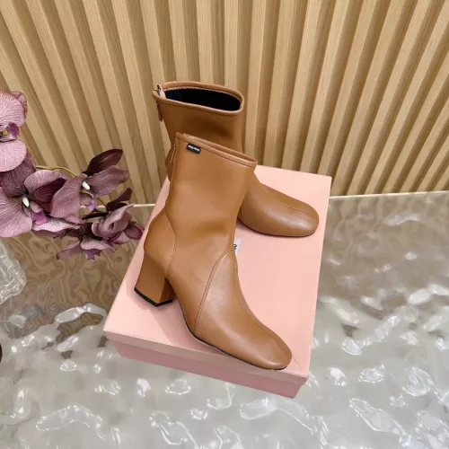 Cheap MIU MIU Boots For Women #1377995 Replica Wholesale [$115.00 USD] [ITEM#1377995] on Replica MIU MIU Boots