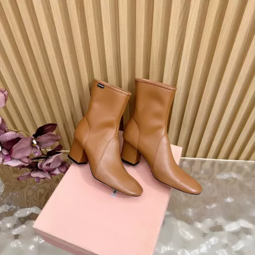 Cheap MIU MIU Boots For Women #1377995 Replica Wholesale [$115.00 USD] [ITEM#1377995] on Replica MIU MIU Boots