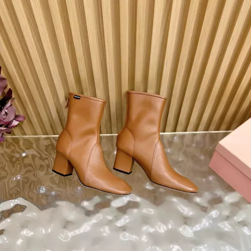 Cheap MIU MIU Boots For Women #1377995 Replica Wholesale [$115.00 USD] [ITEM#1377995] on Replica MIU MIU Boots