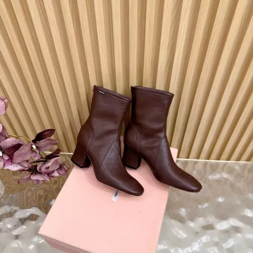 Cheap MIU MIU Boots For Women #1377996 Replica Wholesale [$115.00 USD] [ITEM#1377996] on Replica MIU MIU Boots