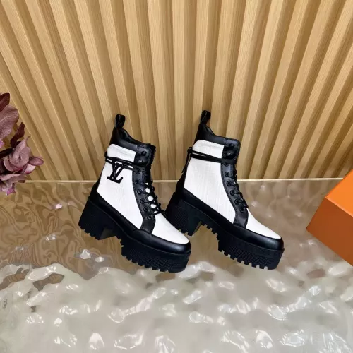 Cheap Louis Vuitton Boots For Women #1377998 Replica Wholesale [$130.00 USD] [ITEM#1377998] on Replica Louis Vuitton Boots