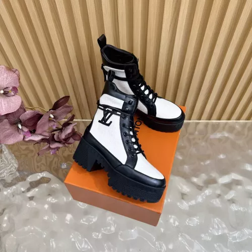Cheap Louis Vuitton Boots For Women #1377998 Replica Wholesale [$130.00 USD] [ITEM#1377998] on Replica Louis Vuitton Boots