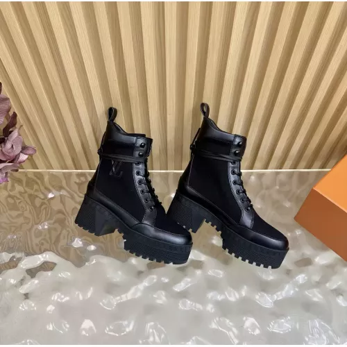 Cheap Louis Vuitton Boots For Women #1377999 Replica Wholesale [$130.00 USD] [ITEM#1377999] on Replica Louis Vuitton Boots