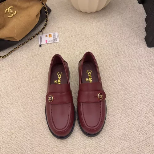 Cheap Chanel Leather Shoes For Women #1378013 Replica Wholesale [$112.00 USD] [ITEM#1378013] on Replica Chanel Leather Shoes