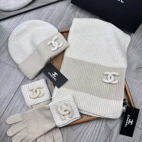 Chanel Hat and Scarf and Glove Set #1378218