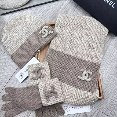 Chanel Hat and Scarf and Glove Set #1378219