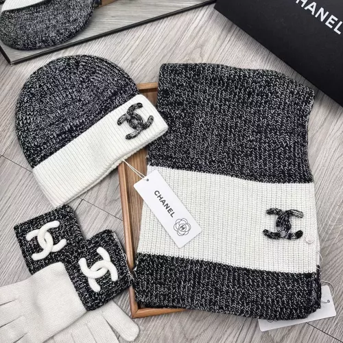 Chanel Hat and Scarf and Glove Set #1378220