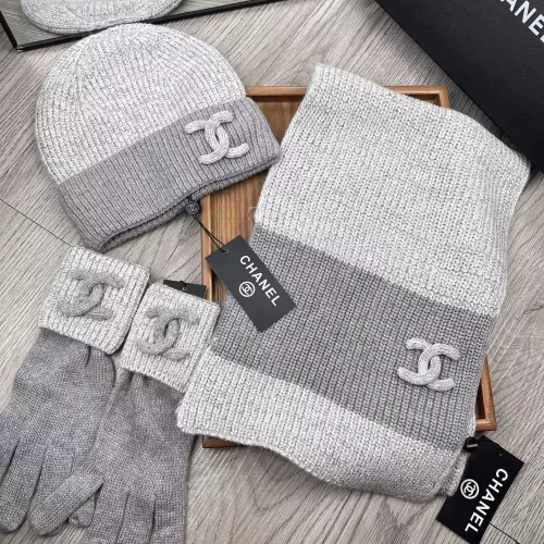 Chanel Hat and Scarf and Glove Set #1378222