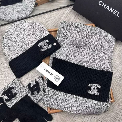 Chanel Hat and Scarf and Glove Set #1378223