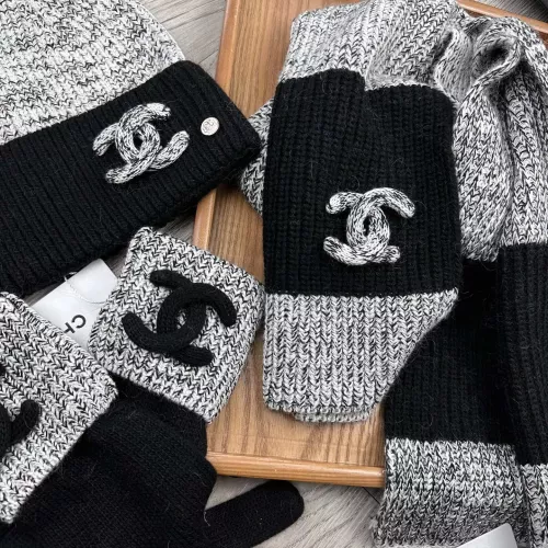 Cheap Chanel Hat and Scarf and Glove Set #1378223 Replica Wholesale [$72.00 USD] [ITEM#1378223] on Replica Chanel Hat and Scarf and Glove Set