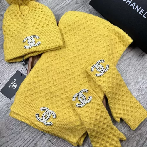 Chanel Hat and Scarf and Glove Set #1378235