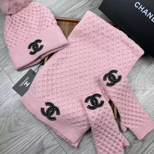 Chanel Hat and Scarf and Glove Set #1378236
