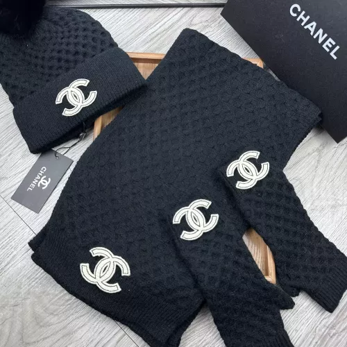 Chanel Hat and Scarf and Glove Set #1378238