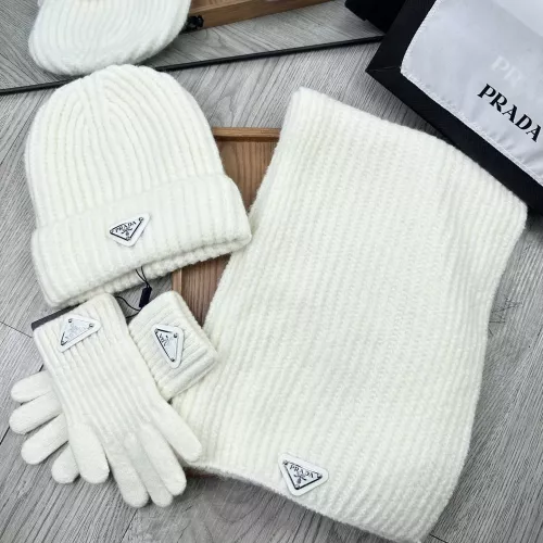 Prada Hat and Scarf and Glove Set #1378246