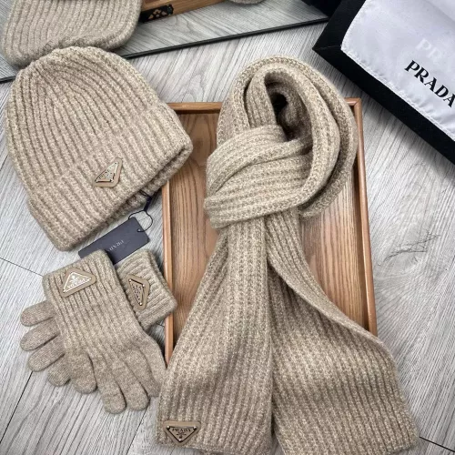 Cheap Prada Hat and Scarf and Glove Set #1378247 Replica Wholesale [$48.00 USD] [ITEM#1378247] on Replica Prada Hat and Scarf and Glove Set