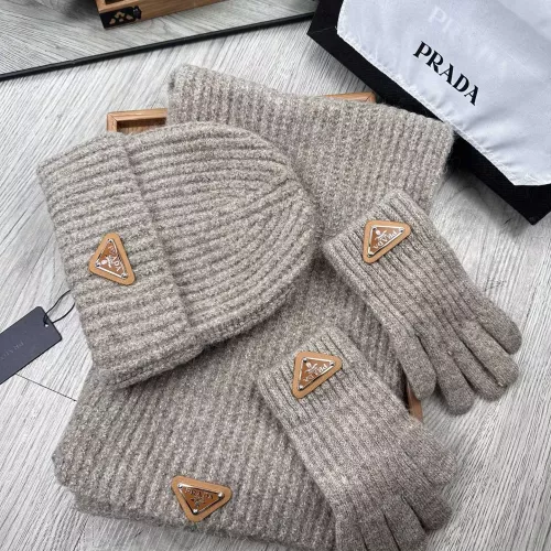 Cheap Prada Hat and Scarf and Glove Set #1378248 Replica Wholesale [$48.00 USD] [ITEM#1378248] on Replica Prada Hat and Scarf and Glove Set