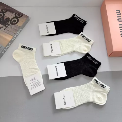 Cheap MIU MIU Socks #1378292 Replica Wholesale [$27.00 USD] [ITEM#1378292] on Replica MIU MIU Socks