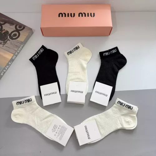 Cheap MIU MIU Socks #1378292 Replica Wholesale [$27.00 USD] [ITEM#1378292] on Replica MIU MIU Socks