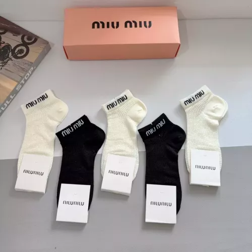 Cheap MIU MIU Socks #1378292 Replica Wholesale [$27.00 USD] [ITEM#1378292] on Replica MIU MIU Socks