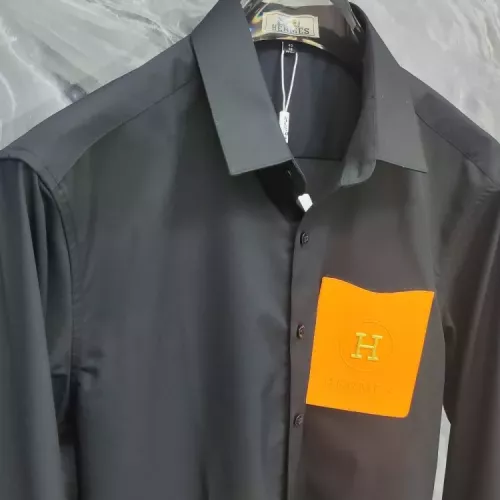 Cheap Hermes Shirts Long Sleeved For Men #1378515 Replica Wholesale [$76.00 USD] [ITEM#1378515] on Replica Hermes Shirts