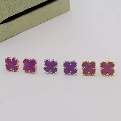 Cheap Van Cleef &amp; Arpels Earrings For Women #1378599 Replica Wholesale [$25.00 USD] [ITEM#1378599] on Replica Van Cleef &amp; Arpels Earrings