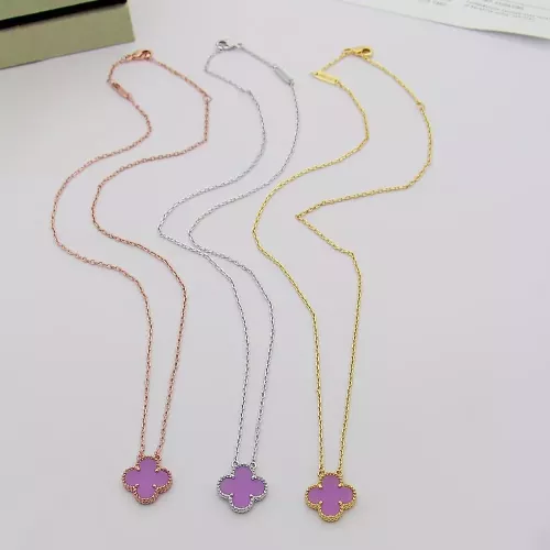Cheap Van Cleef &amp; Arpels Necklaces For Women #1378602 Replica Wholesale [$25.00 USD] [ITEM#1378602] on Replica Van Cleef &amp; Arpels Necklaces