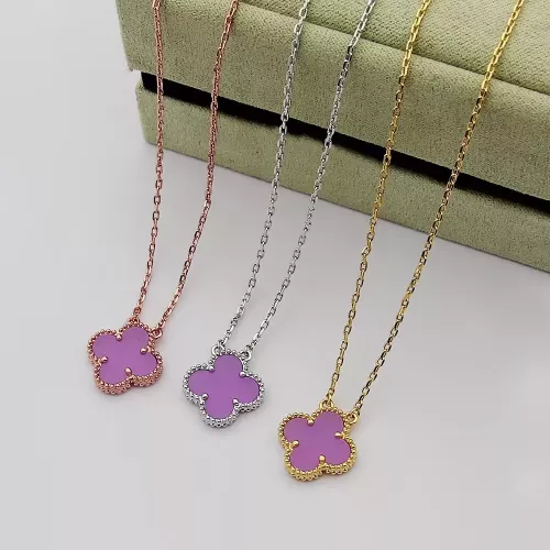 Cheap Van Cleef &amp; Arpels Necklaces For Women #1378602 Replica Wholesale [$25.00 USD] [ITEM#1378602] on Replica Van Cleef &amp; Arpels Necklaces