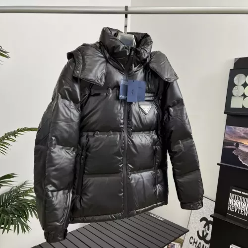 Cheap Prada Down Feather Coat Long Sleeved For Men #1378783 Replica Wholesale [$170.00 USD] [ITEM#1378783] on Replica Prada Down Feather Coat