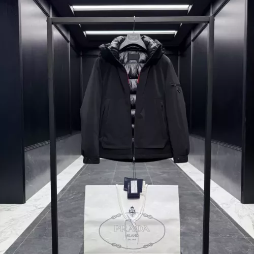 Cheap Prada Down Feather Coat Long Sleeved For Men #1378792 Replica Wholesale [$202.00 USD] [ITEM#1378792] on Replica Prada Down Feather Coat