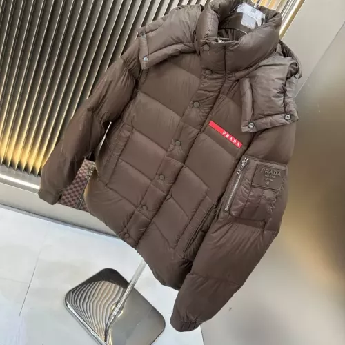Cheap Prada Down Feather Coat Long Sleeved For Men #1378800 Replica Wholesale [$238.02 USD] [ITEM#1378800] on Replica Prada Down Feather Coat